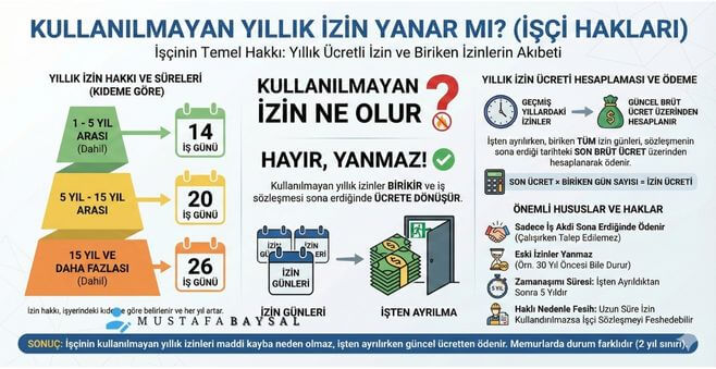 kullanılmayan yıllık izin birikir mi?
