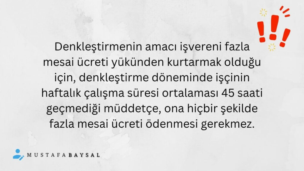 denkleştirme iş kanunu