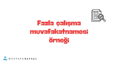 fazla çalışma onayı örneği indir