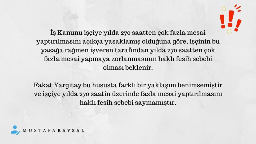 270 saati aşan fazla mesai ücreti