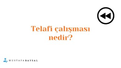 telafi çalışması nedir?