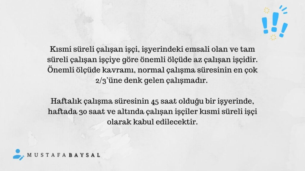 Part time çalışma nedir