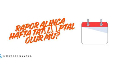 raporlu işçinin haftalık izni iptal mi