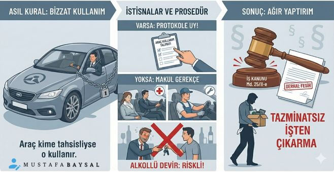 şirket aracı başkasına verilebilir mi