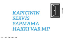 apartman görevlisi kapıcının servis yapmama hakkı var mı?