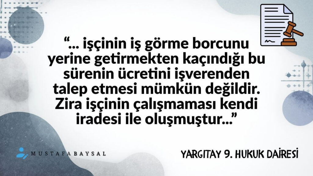 işçinin maaşının 20 gün ödenmemesi yargıtay kararı