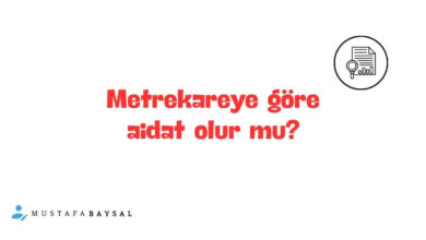 metrekareye göre aidat